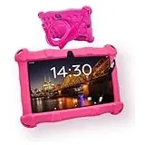 AngelTech Kinder Tablet Slim – 7 Zoll - 3GB RAM + 4GB Virtual RAM - 64 + 64GB Speicher (Rosa)