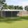 vidaXL Hundezwinger 7,6 x 3,8 x 2,3 m Stahl Grau