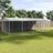 vidaXL Hundezwinger 7,6 x 3,8 x 2,3 m Stahl Grau