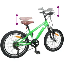 vidaXL Mountainbike 24 Zoll RH 0 cm Grün