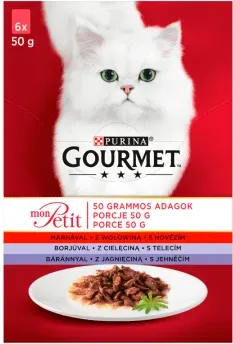 GOURMET mon Petit Katzenfutter - MIX Fleisch 6x50g (Rabatt für Stammkunden 3%)