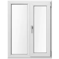 Doppelflügelfenster, Kunststoff, aluplast IDEAL 4000, Weiß, 900 x 1200 mm, Dreh-Kipp, individuell konfigurieren