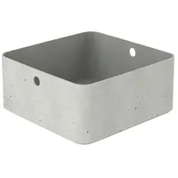Curver Aufbewahrungsbox Beton L (L x B x H: 28 x 28 x 13 cm, Material: Kunststoff, Beton)