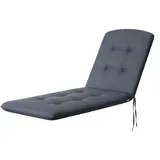 Bjird - Liegenauflage mit Gummibändern, Auflage für Gartenliege 185x60x6 cm - Polsterauflage für Sonnenliege, Auflagen für Deckchair - wasserdicht, doppelseitig - Marineblau