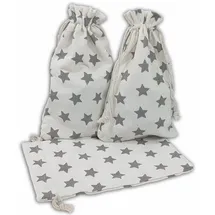 Frau WUNDERVoll® Adventskalender Geschenksäckchen 20 x 12 cm Baumwolle 12 Stück