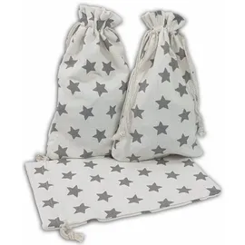 Frau WUNDERVoll® Adventskalender Geschenksäckchen 20 x 12 cm Baumwolle 12 Stück