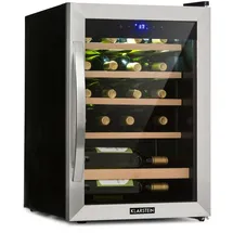 Klarstein Vinamour 19 Weinkühlschrank 19Fl./65l 4-18°C 40dB Glas