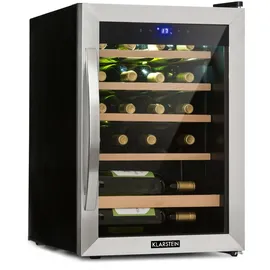 Klarstein Vinamour 19 Weinkühlschrank 19Fl./65l 4-18°C 40dB Glas