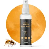 Wespen Stopp Spray - 100 ml - Hoch konzentriert - Effektiver Schutz - LANGZEITWIRKUNG - Für Innen & Außen - Anti Wespenspray - Wespen Abwehr für Zuhause - Wespen Spray - Alternative zu Wespenfalle