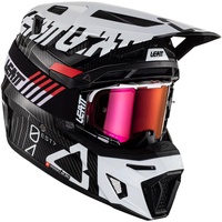 Leatt Motocross-Helm-Kit mit Brille, Moto 9.5 V23 Weiß Gr. M