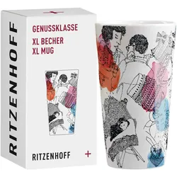 Ritzenhoff Genussklasse Kaffeebecher XL 525 ml Skizzen - A