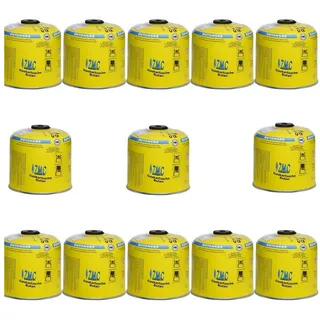 ZMC Gaskartusche 13x Universal Camping Propan Butan Gas 500g Schraubventil Gaskartusche, Zubehör für Butangas Druckgasdose Für Gaskocher / Gaslötgeräte / Abflammgeräte Eurogewinde, Schraubventil Gaskartuschen 990ml Ventilkartusche Gewindeanschluß