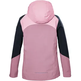 KILLTEC Mädchen Funktionsjacke ist wasserdicht/Regenjacke mit Kapuze KOS 150 GRLS JCKT, rosenholz, 164,