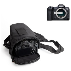 K-S-Trade Kameratasche für Canon EOS R5, Kameratasche Fototasche Schultertasche Umhängetasche Colt schwarz