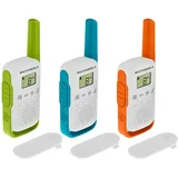 Motorola Talkabout T42 grün / blau /orange 3 Einheiten