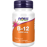 NOW Foods Vitamin B-12 5000 mcg 60 Lutschtabletten)