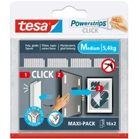 Tesa Powerstrips Click-Medium 16 Stück