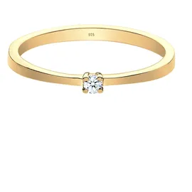 Elli DIAMONDS Ring 925 Sterling Silber Verlobungsring in Gold | Gr.: 56