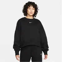 Nike Sportswear Phoenix Over-Oversized Fleece Sweatshirt Damen 010 black/sail