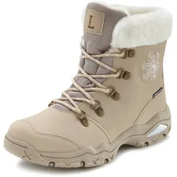 Winterstiefelette, Stiefelette,Stiefel,Winterstiefel wind-& wasserabweisender Tex-Membran, Gr. 37, beige, , 82807930-37