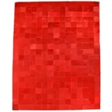 Kuhfelle Online & Nomad KUHFELL Teppich Patchwork ROT 150 x 200 cm FELLTEPPICH AUS ECHTEM KUHFELL RINERFELL IN VERSCHIEDENEN GRÖßEN (rot, 150 x 200)