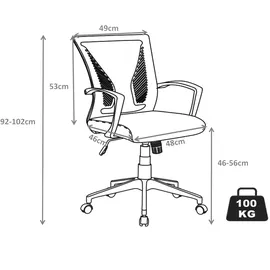 VCM Offilo PU Schwarz