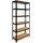 shelfplaza Schwerlastregal Metall 230x75x60 cm schwarz 6 Böden