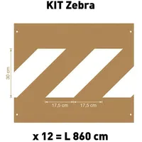 A.m.p.e.r.e A.M.P.E.R.E. Schablonenset Schablonen KIT Zebra