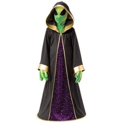 Metamorph Kostüm Grüner Alien Kostüm für Kinder, Macht Dich zum Herrscher der kleinen grünen Menschen grün 128
