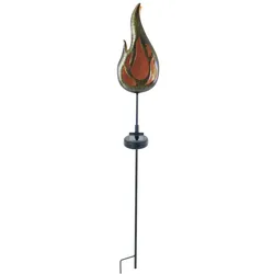 Solarleuchte Außenleuchte Steckleuchte Gartendeko Flammen Design Erdspieß LED