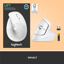 Logitech Lift Vertical Ergonomic weiß