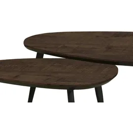 Uno Couchtisch 2er-Set XL ¦ holzfarben