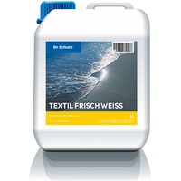 Dr. Schutz Textil Frisch Weiß 5 L | Waschmittel für weiße Wäsche und Textilien | Wirksam auch bei Fett & Nikotin | Waschmittel flüssig | Waschmittel Gardinen