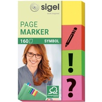 Sigel HN635 Haftmarker Pfeile aus Papier, 160 Streifen im