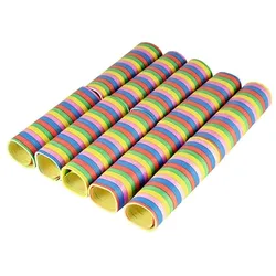 PAPSTAR 100 Luftschlangen 4 m "Stripes" flammhemmend