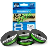 Shimano Fishing Line Kairiki 8, 300 m, 0,16 mm, 10,3 kg, M, Grün