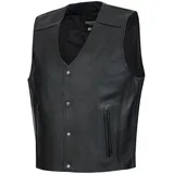 PAULGOS Lederweste Biker Kutte Echtleder BW3 in schwarz | Gr.: M