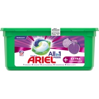 Ariel Waschmittel All-in-1 PODS Color +EXTRA Faserpflege 27 PODS – 27 Waschladungen, Ausgezeichnete Fleckentfernung selbst in kaltem Wasser, frischer Duft