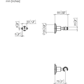 Dornbracht TARA Brausehalter, 28050892-00,