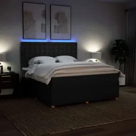 vidaXL Boxspringbett 180 x 200 cm Schwarz