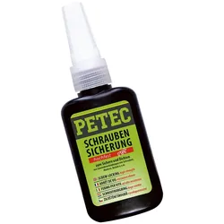PETEC 92050 Schraubensicherung Hochfest Rot 50g Schrauben Sicherung