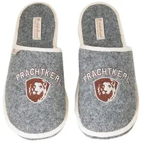 ADELHEID Prachtkerl Pantoffeln Grau 44