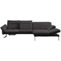 Himolla Ecksofa, Grau, Leder, Echtleder, Longlife-Leder, Dickleder, 3,5-Sitzer, Ottomane rechts, L-Form, 299x203 cm, Blauer Engel, Goldenes M, Emas, Typenauswahl, Lederauswahl, Stoffauswahl, Sitzqualitäten, Hocker erhältlich, Rücken echt, individuell planbar, Wohnzimmer, Sofas & Couches, Wohnlandschaften, Ecksofas