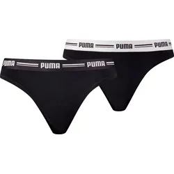 PUMA String »PUMA WOMEN STRING 2P«, (2er Pack), Mit elastischem Logobund PUMA black XS