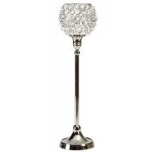Home Affaire Kerzenständer Kristall Aluminium/Glas Silber
