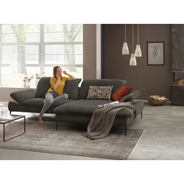 W.Schillig Ecksofa Chenille 3-Sitzer Grün