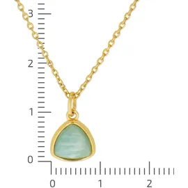 ZEEme Kette mit Anhänger Silber 925 vergoldet gelb
