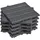 SoBuy Terrassenfliesen Klicksystem Schwarz 45 x 45 cm 45 St.