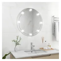 vidaXL Wandspiegel Rund 30 x 30 cm Grau