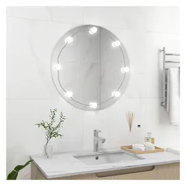 vidaXL Wandspiegel Rund 30 x 30 cm Grau